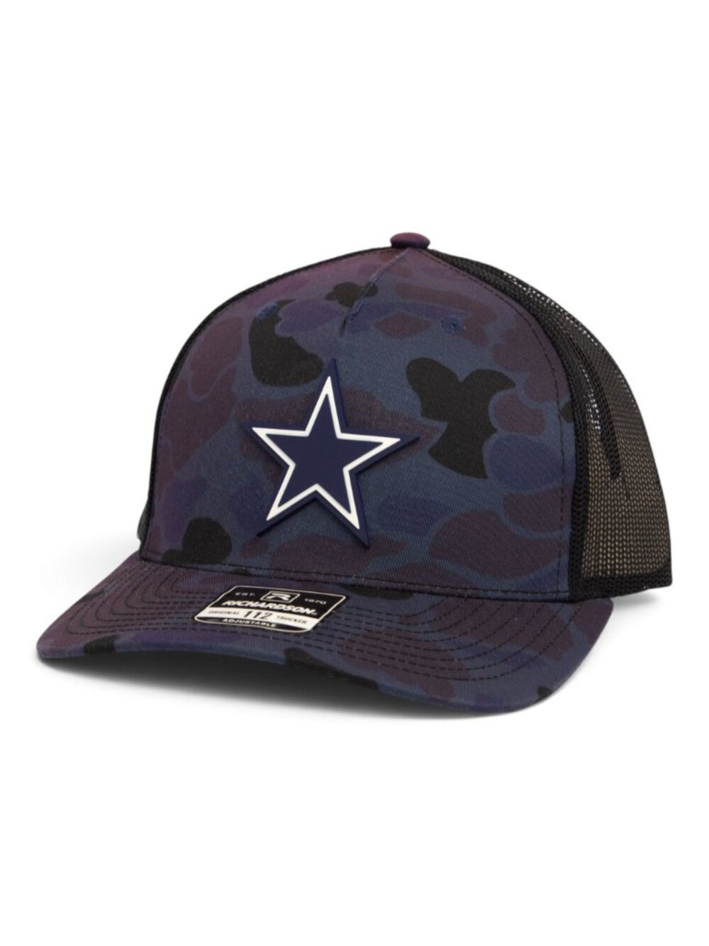 Dallas Cowboys 3D Snapback Trucker Hat- Admiral Duck Camo/ Black